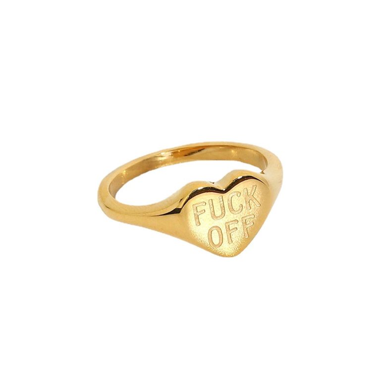 Letter Printed Ring